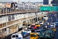 Rush Hour Traffic on Williamsburg Bridge in New York City Royalty Free Stock Photo